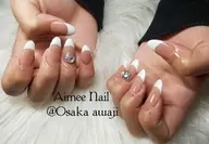 【オフィスOK/オフ込】指先美人に魅せる◎バーチャルフレンチ/グラデ ¥8,480