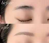 ⚠️4月27日13時予約のみ。アイブロウスタイリング（Wax、間引き）最後にメイク仕上げ✨