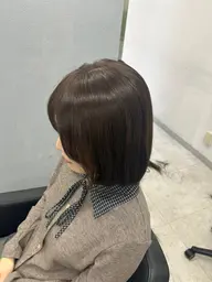 ⭐️カット(肩上ボブ)+ケアカラー+3Stepトリートメント