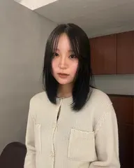 ワンカラーで作る透明感カラー🫐