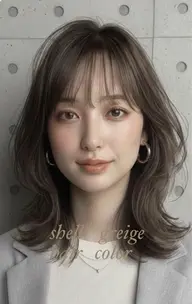 似合わせカット+透明感カラー