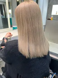 🪞⌇ダブルカラー(ブリーチ＋カラー)＋高保湿トリートメント＋コテ巻きヘアセット🦋