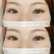 フラットラッシュとバインドロックorボリュームのmixラッシュ100本(オフ込)