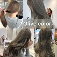 【人気no.1透明感オリーブカラー】シングルカラー¥8000ダブルカラー¥14400