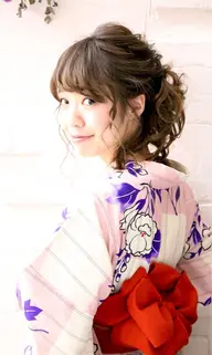 【浴衣】着付け&ヘアアレンジ🌻下記金額から指名料＋￥500頂いております