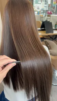 縮毛矯正×髪質改善✨【ケラチンストレート】クセ毛に困っている方/縮毛矯正に嫌な思い出がある方/縮毛矯正プロにご相談✨