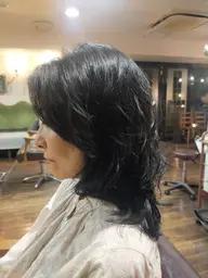 【平日限定価格】レディースカット＋ミディアム〜ロングパーマ