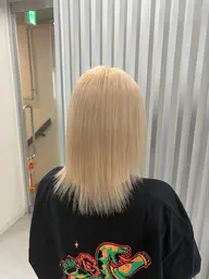 【minimo限定】ブリーチ毛の縮毛矯正(酸性ストレート ブリーチ履歴ある方大歓迎)