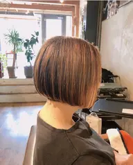 ハイライト白髪ボカシ＋カット