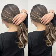 🖤染めないハイライト🖤 ハイライトエクステ 15本