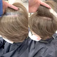 【脱白髪染め✨】うる艶🫧白髪ぼかしカラー➕カット➕silk トリートメント