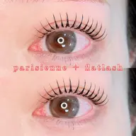 【パリエク】パリジェンヌラッシュリフト＋フラットラッシュ80​〜​100本目安［カラー／再来様／オフ＋500円］