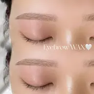 【再来様】🪽眉毛wax脱毛🪽メイク仕上げ（WAX、間引き、眉カット付き）