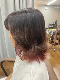 カット　イヤリングカラー　ハイライト