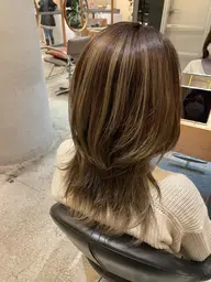 【外国人風カラー】カット+ハイライト+カラー+トリートメント💖