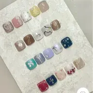 🔰口コミ記入必須【Jr.】FOOT🍒オフあり🍒親指2本アート（フットバス込み）