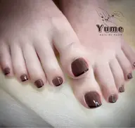 【オフあり】フット ワンカラー•親指2本アート・付け放題🌷