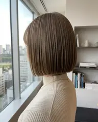 《ブリーチなし明るめヘーゼルベージュ＆タッセルボブカットもok!モデル募集+シャンプー［無料］肩下まで20cm