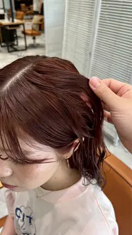 💎2回目以上の方💎透明感ブリーチなしダブルカラー💗➕髪質改善トリートメント✨🤎