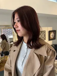 【4月限定クーポン🌸♬.*゚】カット+透明感ワンカラー+2stepトリートメント+プチスパ