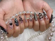 🔰【新人応援📣】チップ長さだしし+プレミアムアート10本（ストーン付け放普通パーツ付け放題🎀