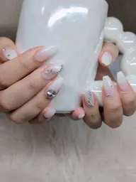 シンプルデザインパーツ目安両手3～5本ストーン、シールなどつけ放題！３D・痛ネイル・キャラクターNGとなります。