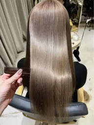 【ダメージ補修×ボリュームダウン🏅】ケアカラー+カット+髪質改善トリートメント