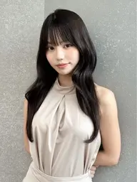 就活カラー｜暗髪カラー🖤✨ワンカラー＋内部補修トリートメント＋超音波アイロン付き