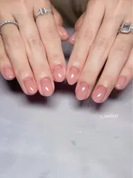 【 美爪育成 】うるつやワンカラー🫧ワンホンちゅるんネイル