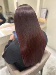 【高品質ケアカラー&髪質改善トリートメント】