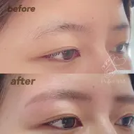 同時に角質ケアも✨眉毛Waxスタイリング