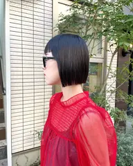 【🪼自然なまとまり◎🪼】似合わせcut＋ストレートパーマ︎︎☁*