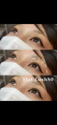 フラットラッシュ80本　コーティング付き