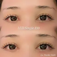 【期間限定◎ ミニモ価格🩷】オフ込み◎選べるデザイン🌻LEDフラットラッシュ100本♪【美容液コーティング付】