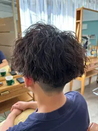 メンズカット+特殊系パーマ(ツイスト、スパイラル、ツイスパ、波巻き)