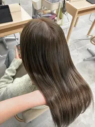 【ワンカラーで垢抜けたい方へ🪽】透け感ワンカラー➕超音波付きAujua 4step トリートメント🫧