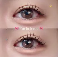 🌟Wコーティング Flat lush 100本✦.*