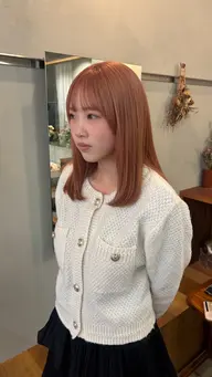 4/17🈳🤍ブリーチ【ケアブリーチ込】✨+カラー🥣＋cotaトリートメント＋長さ料金‪《土日祝＋1,100》