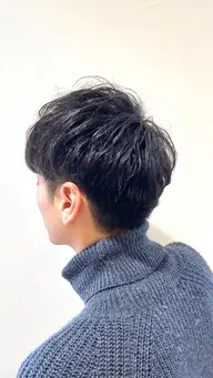 メンズカット+ニュアンスパーマ+パーマ用トリートメント