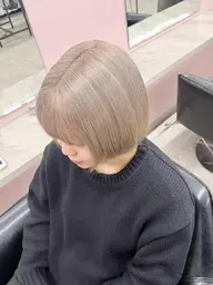 ☀️カット+ケアブリーチ+カラー+3Stepトリートメント💓¥14500 → ¥10150