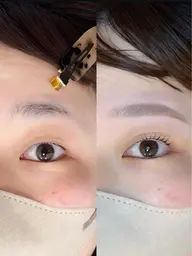 【セットメニュー🐚】まつ毛パーマ＋眉毛ワックス🧤束感コーティング・アイシャンプー付き🎒【ポイント利用不可】