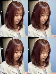 前髪カット+顔まわりカット+オージュア4ステップトリートメント🎀