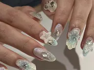 長さ出し＊デザイン&パーツ付け放題(時間内持ち込みデザイン)◇¥13,520