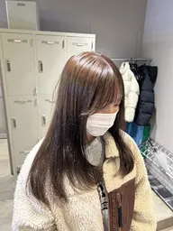 🤍4・5月限定🤍ダメージレスに♡カット+ブリーチなしダブルカラー+髪質改善トリートメント+スタイリング🥟