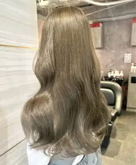 🍑✨ブリーチ無し 透明感 ダブルカラー ＋ 1step トリートメント ✨🧡《4月限定価格》🍊柔らか艶髪に❕🧡