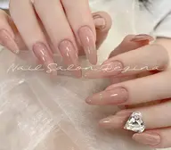 【minimo限定 自爪HAND】チップ長さ出しワンカラー or ラメグラデーション ¥8,980