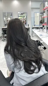 🤍🫒赤みが気になる方はこちら🫒🤍オリーブベージュやヘーゼルベージュ【赤み消しケアカラー＋コテ巻きスタイリング】