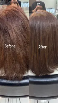 【人気No.1】メテオカラー+髪質改善トリートメント+カット