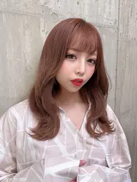 🌹人気No. 1！カット&透明感カラー&髪質改善ハホニコトリートメント&プロのコテ巻き❣️