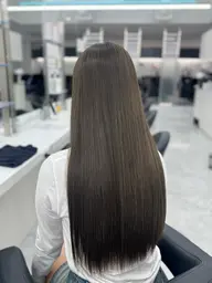 【傷んだ髪をケア🎀】縮毛矯正＋カット＋上質ワンカラー＋髪質改善トリートメント🏹